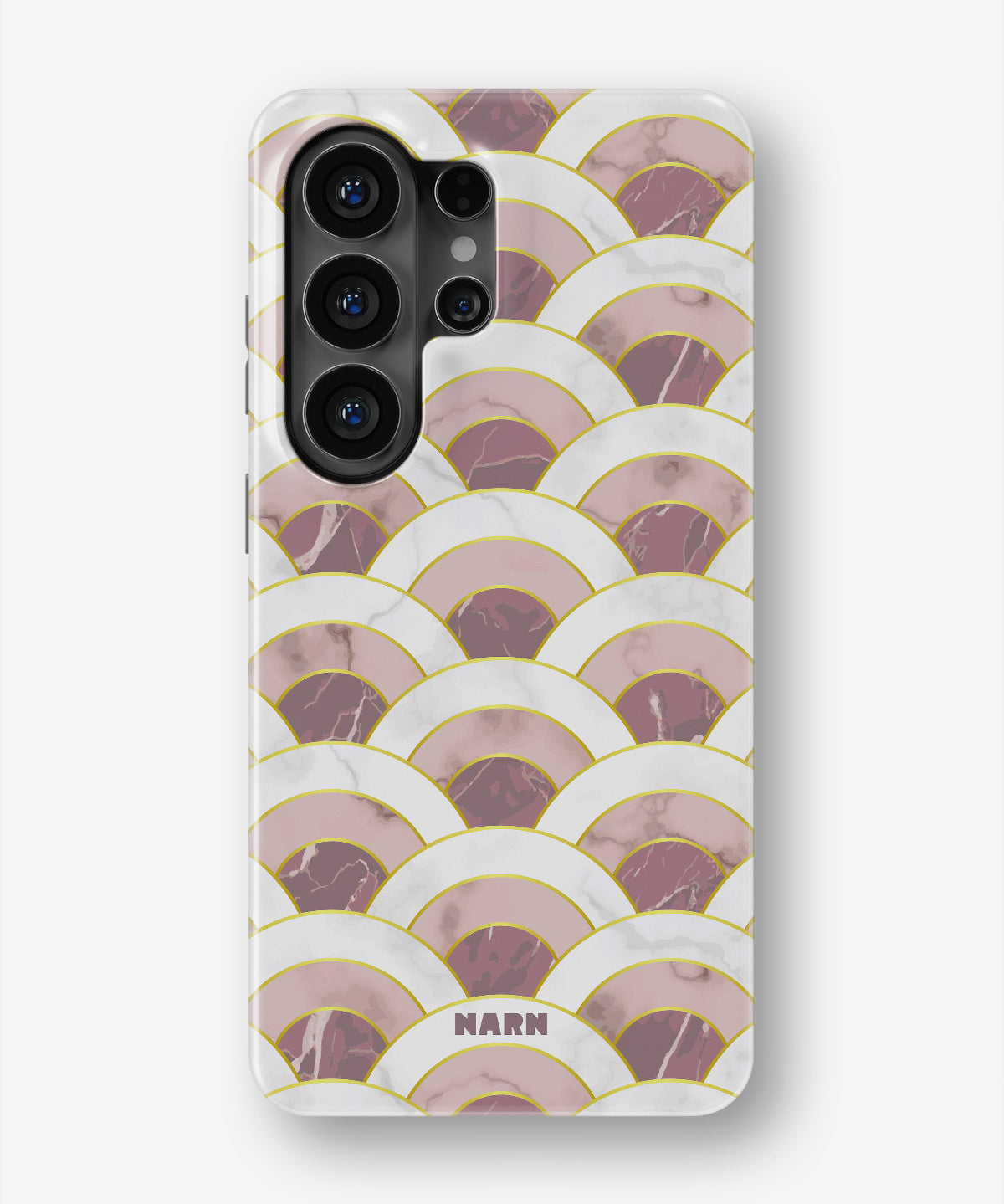 Samsung Galaxy S26 Ultra Tough Case – Pink Marble Waves - View 1