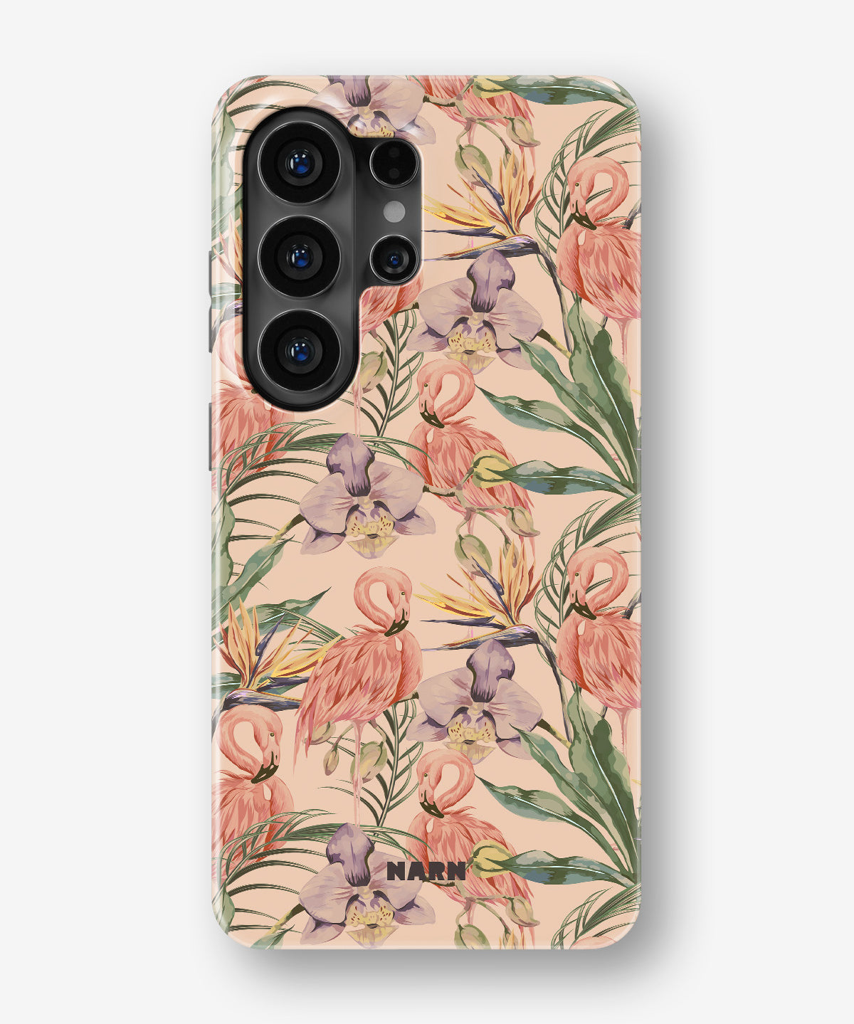 Samsung Galaxy S26 Ultra Tough Case – Flamingos & Flowers - View 1
