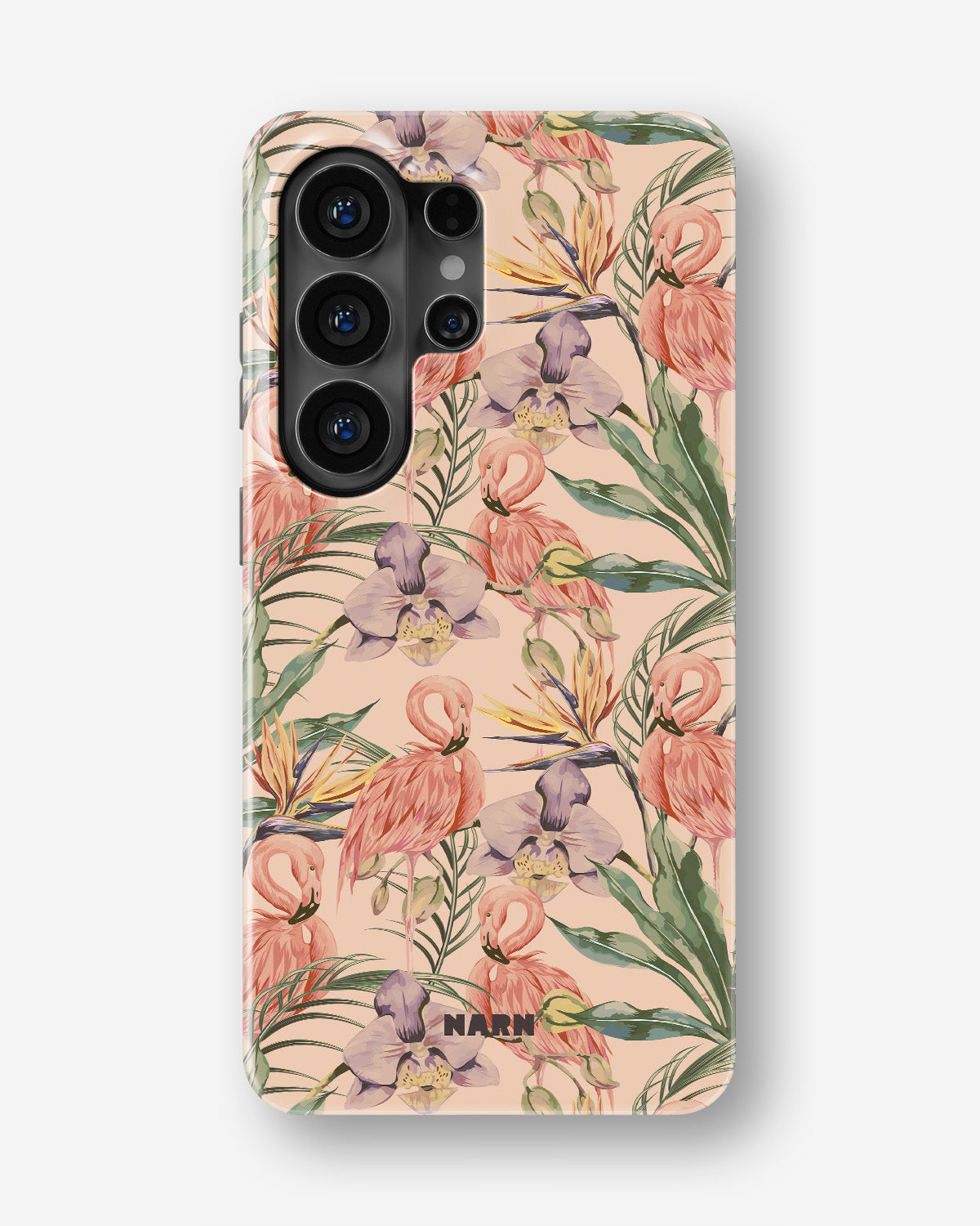 Samsung Galaxy S26 Ultra Tough Case – Flamingos & Flowers - View 1