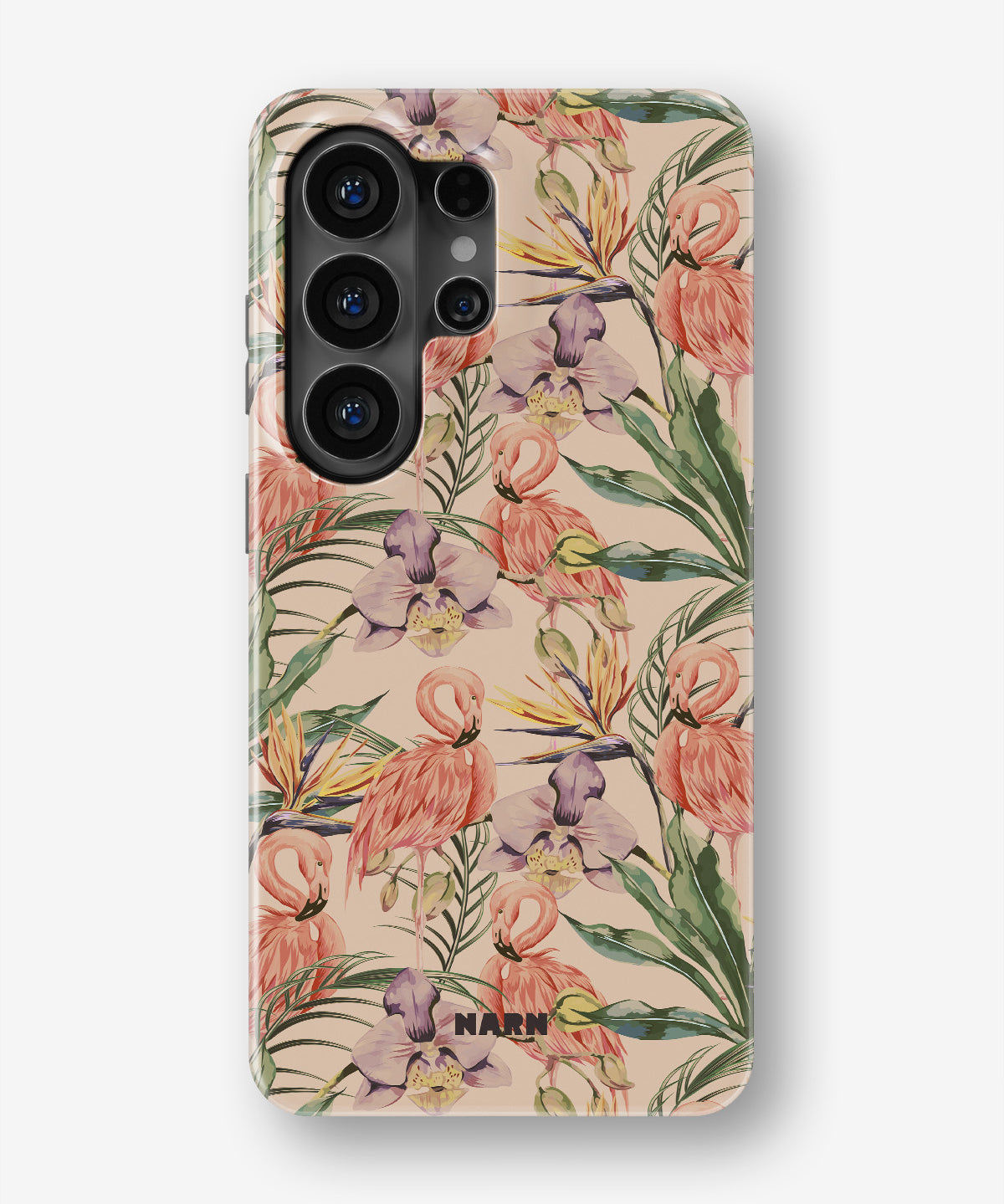 Samsung Galaxy S26 Ultra Tough Case – Flamingos & Flowers - View 1