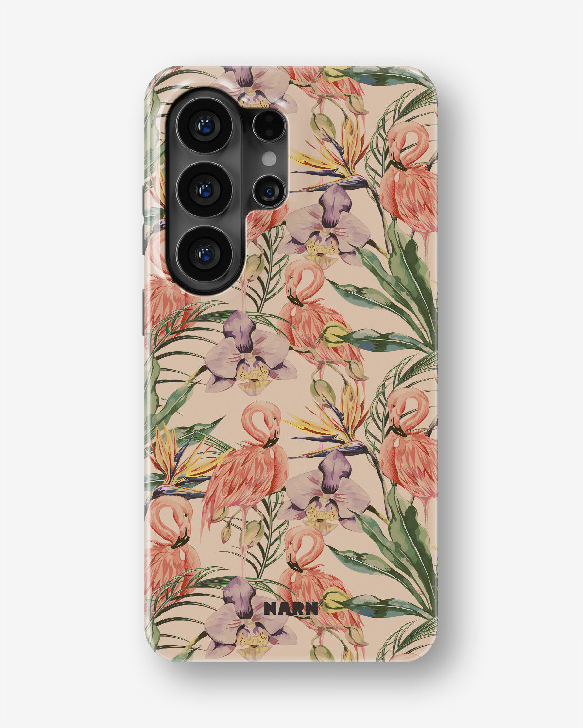Samsung Galaxy S26 Ultra Tough Case – Flamingos & Flowers - View 1