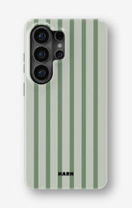 Samsung Galaxy S26 Ultra Tough Case – Sage Stripes - View 1