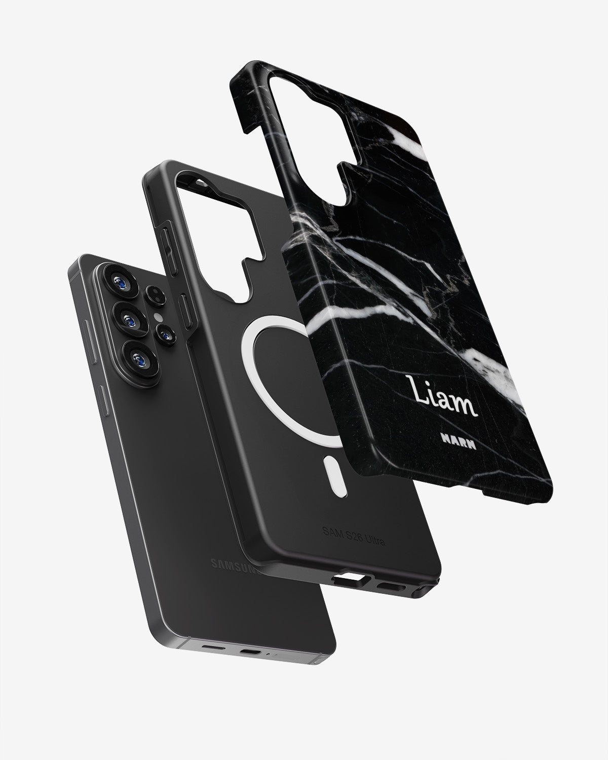 Samsung Galaxy S26 Ultra Tough Case – Custom - Black Marble - View 2