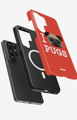 Samsung Galaxy S26 Ultra Tough Case – I Love Pugs - View 2