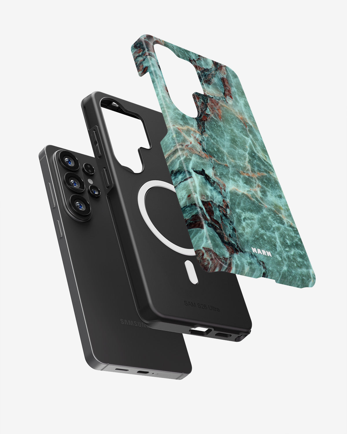 Samsung Galaxy S26 Ultra Tough Case – Green Marble - View 2