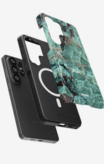 Samsung Galaxy S26 Ultra Tough Case – Green Marble - View 2