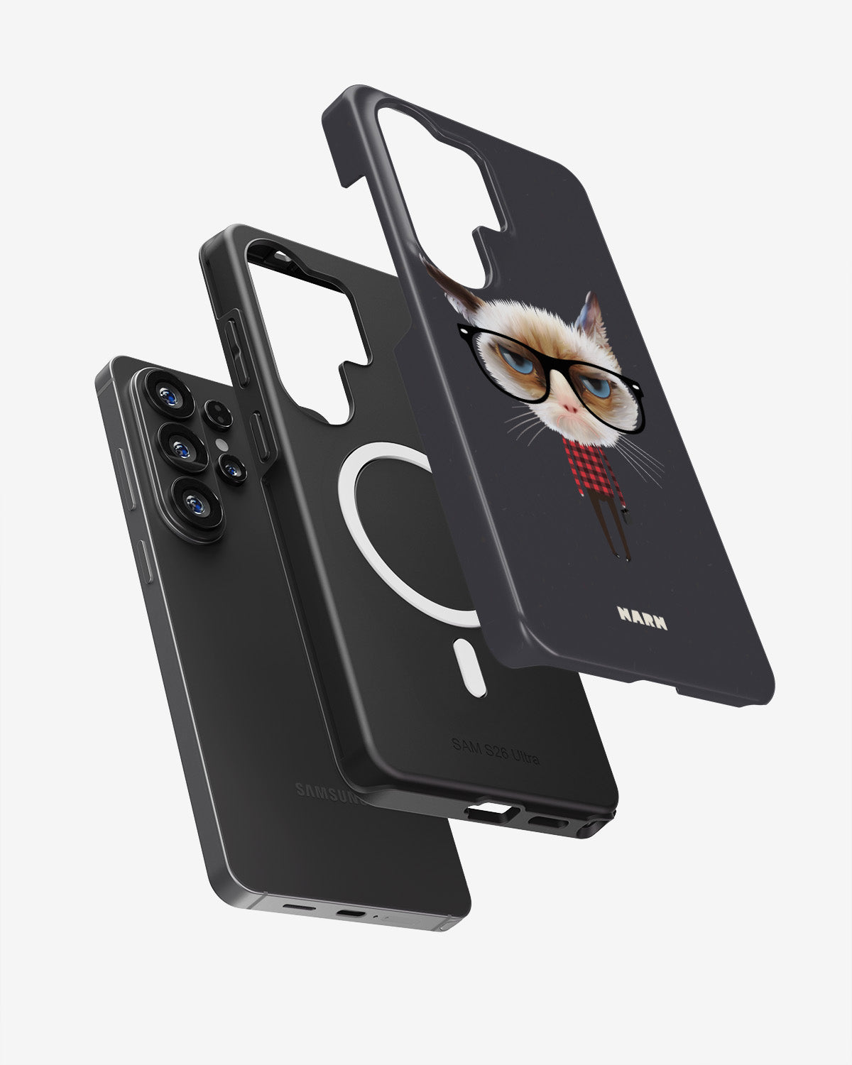 Samsung Galaxy S26 Ultra Tough Case – Hipster Cat - View 2