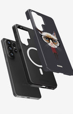 Samsung Galaxy S26 Ultra Tough Case – Hipster Cat - View 2