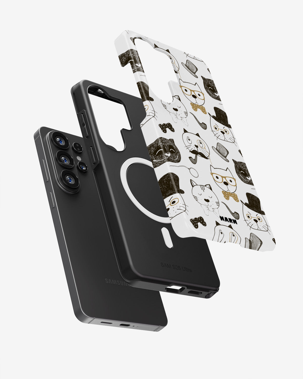 Samsung Galaxy S26 Ultra Tough Case – Cartoon Cats - View 2
