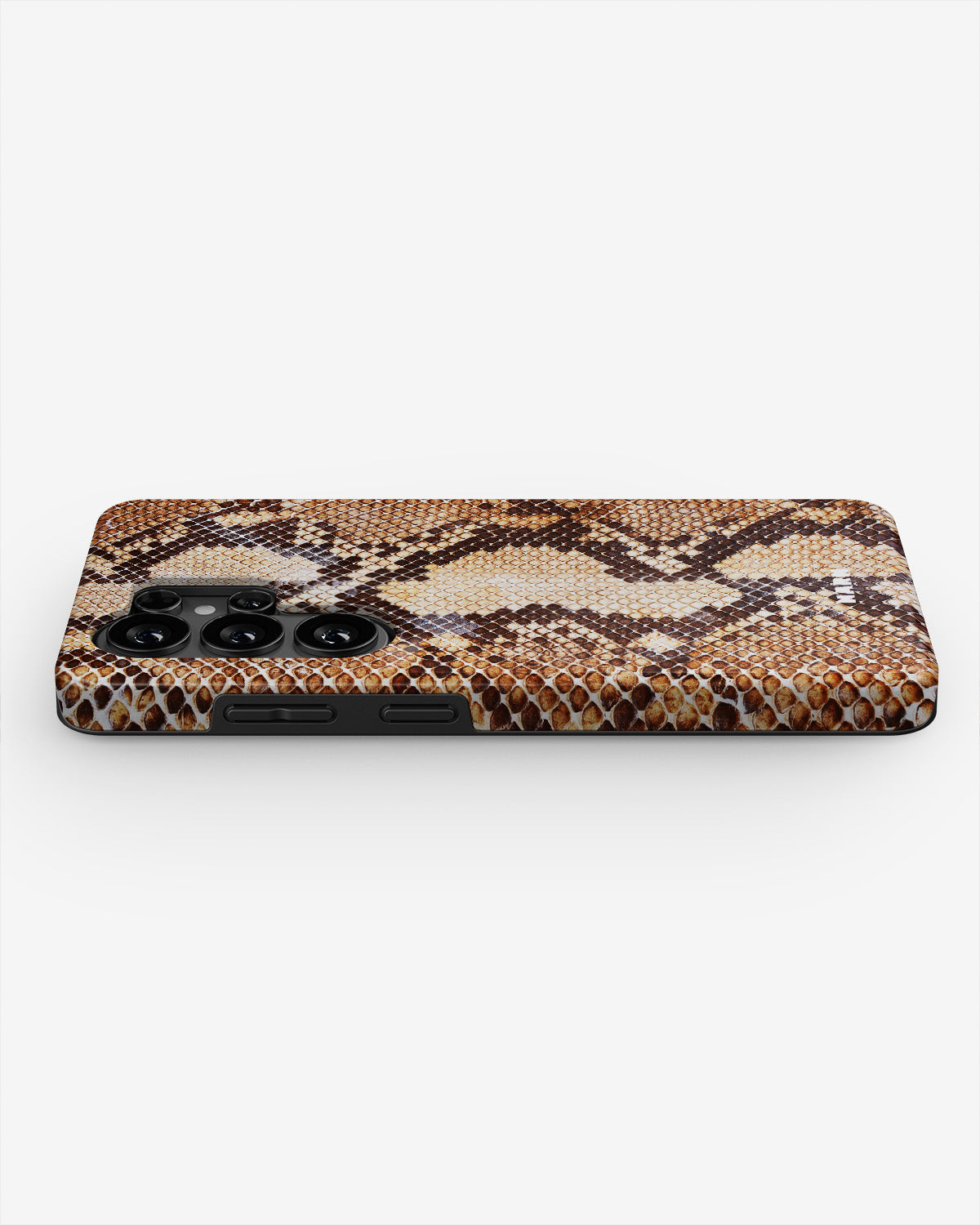 Samsung Galaxy S26 Ultra Tough Case – Brown Snakeskin - View 3