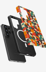 Samsung Galaxy S26 Ultra Tough Case – Retro Geometric - View 2