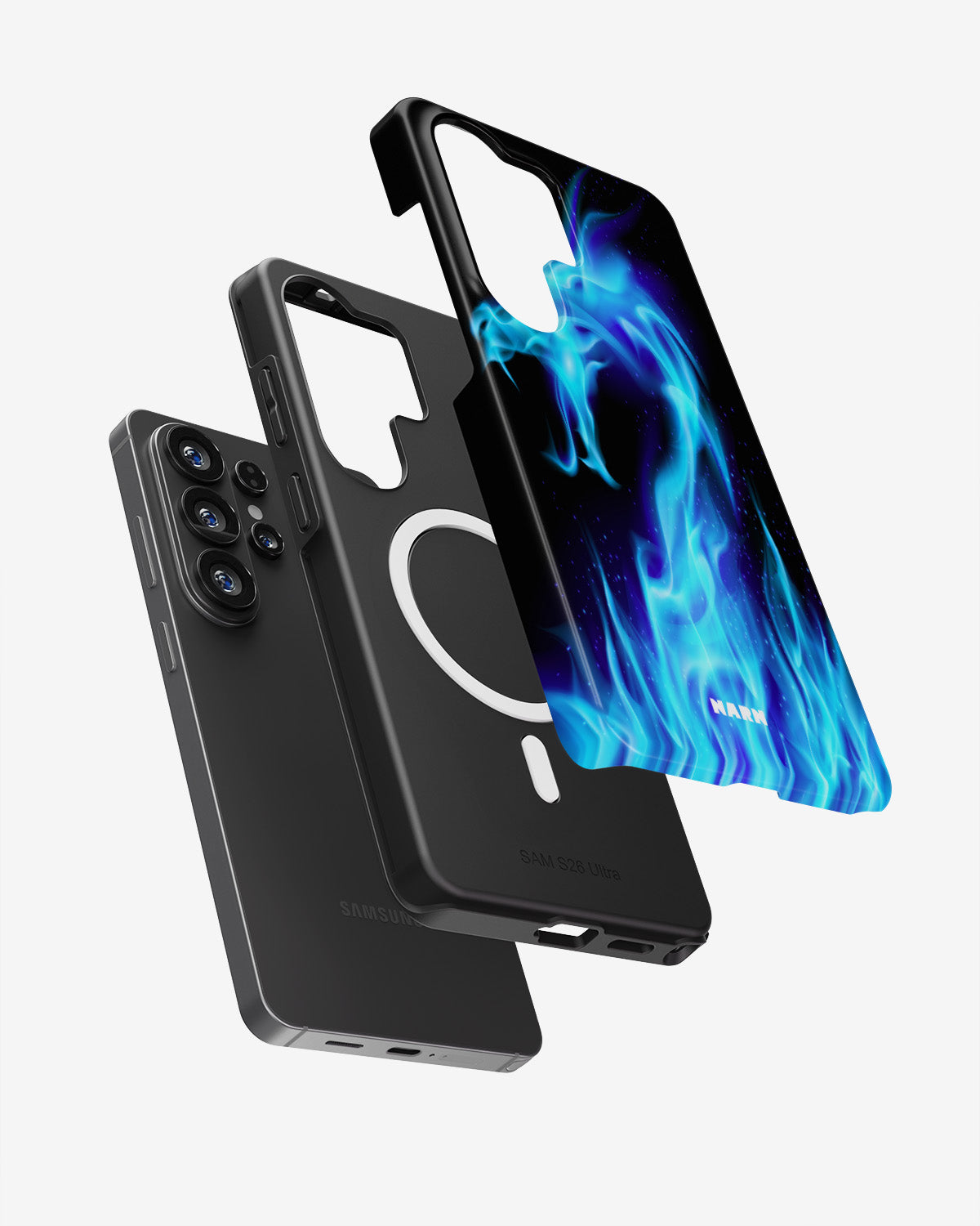 Samsung Galaxy S26 Ultra Tough Case – Blue Flames Dragon - View 2
