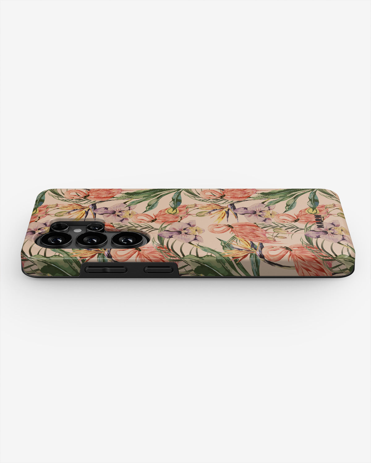 Samsung Galaxy S26 Ultra Tough Case – Flamingos & Flowers - View 3