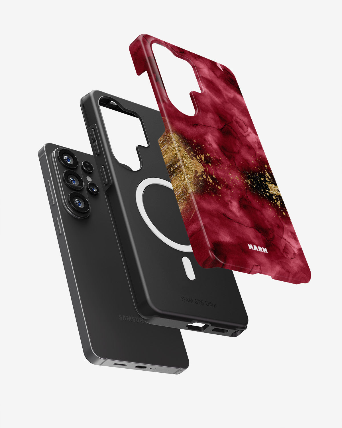 Samsung Galaxy S26 Ultra Tough Case – Burgendy Shimmer - View 2