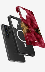Samsung Galaxy S26 Ultra Tough Case – Burgendy Shimmer - View 2