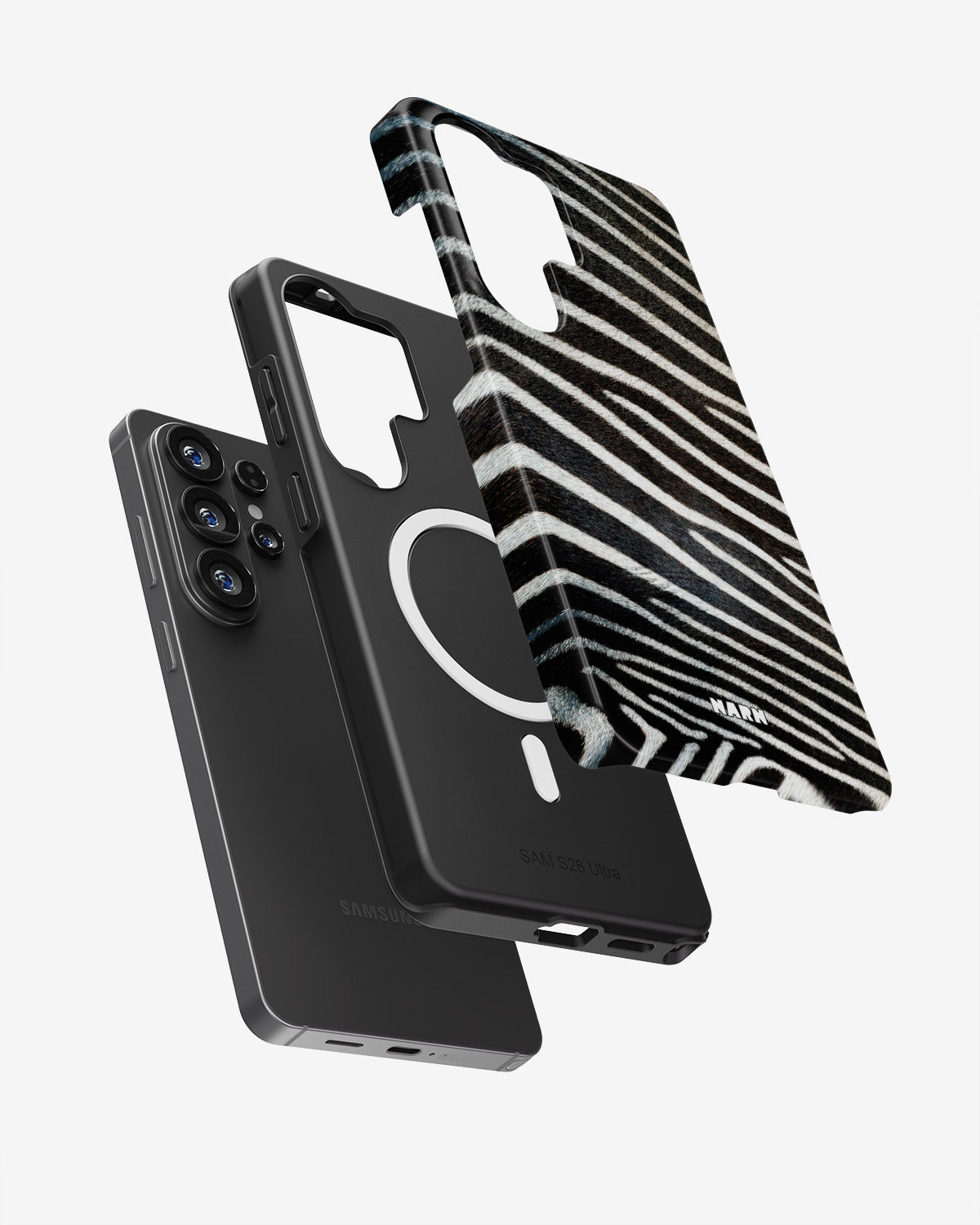 Samsung Galaxy S26 Ultra Tough Case – Zebra Stripe - View 2
