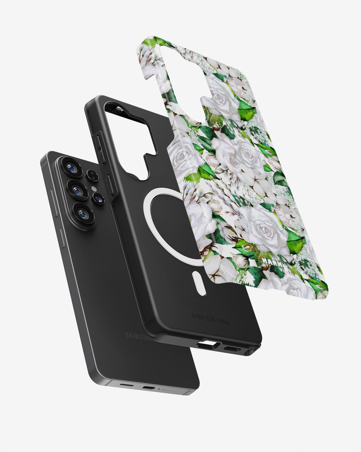 Samsung Galaxy S26 Ultra Tough Case – White Bloom - View 2