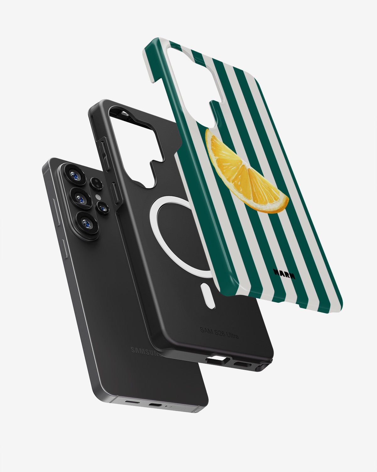 Samsung Galaxy S26 Ultra Tough Case – Lemon Stripes - View 2