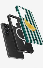 Samsung Galaxy S26 Ultra Tough Case – Lemon Stripes - View 2