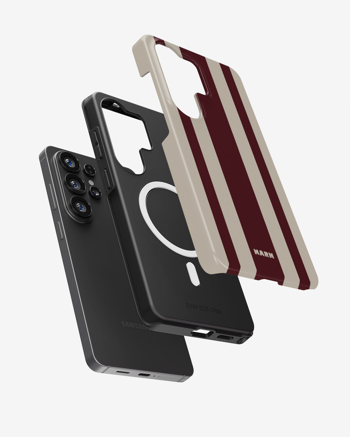 Samsung Galaxy S26 Ultra Tough Case – Bordeaux Stripe - View 2