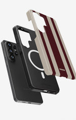 Samsung Galaxy S26 Ultra Tough Case – Bordeaux Stripe - View 2