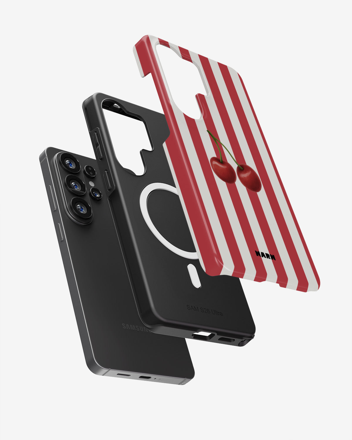Samsung Galaxy S26 Ultra Tough Case – Cherry Stripes - View 2