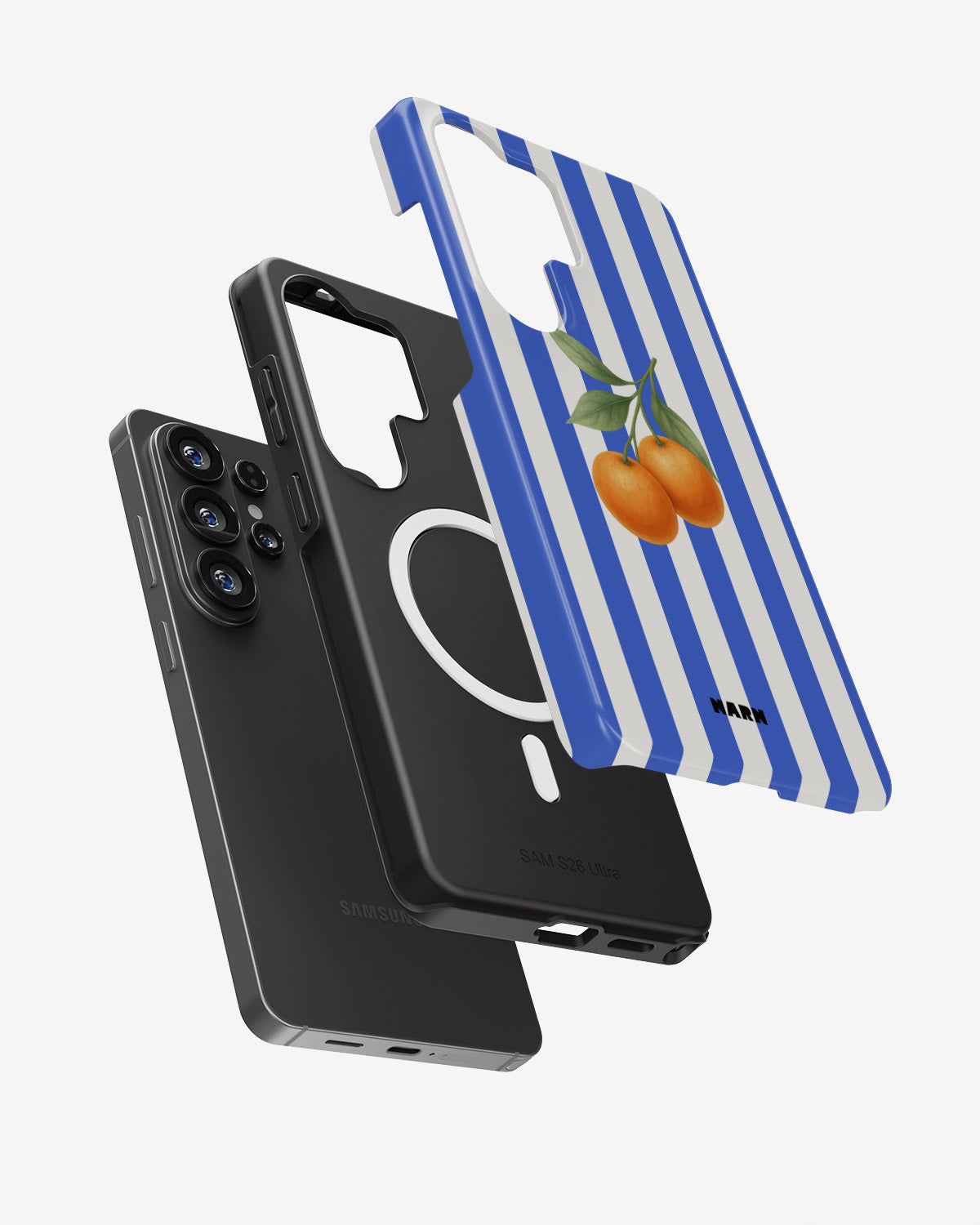 Samsung Galaxy S26 Ultra Tough Case – Orange Stripes - View 2