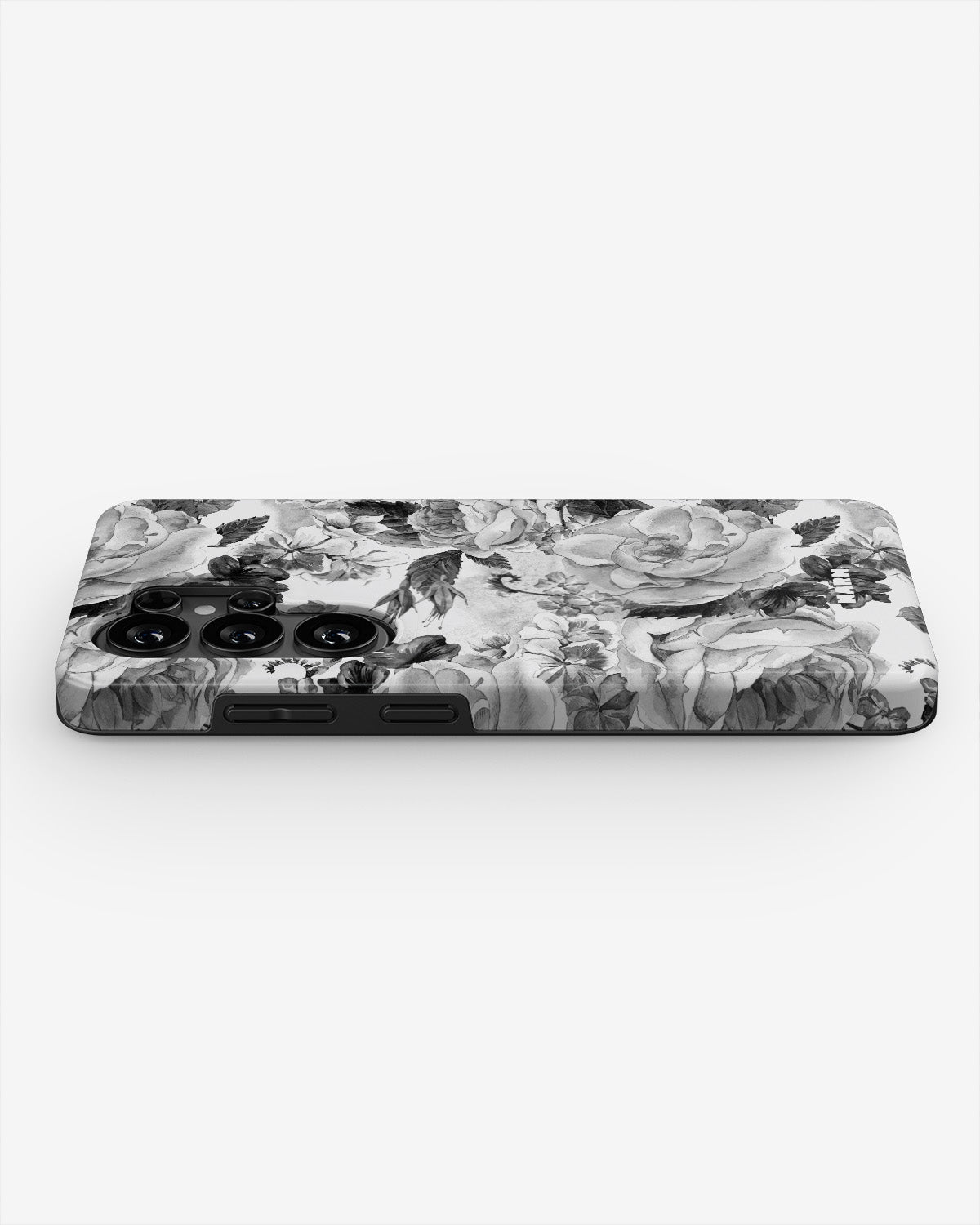 Samsung Galaxy S26 Ultra Tough Case – Black & White Bloom - View 3