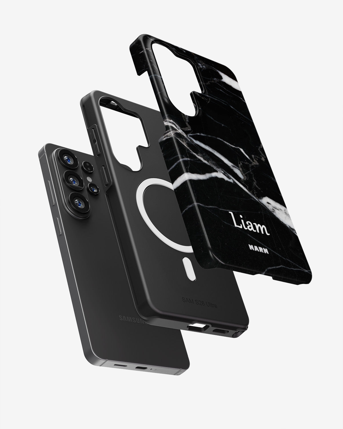 Samsung Galaxy S26 Ultra Tough Case – Custom - Black Marble - View 2