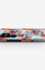 Samsung Galaxy S26 Ultra Tough Case – Flowered Skulls - View 3