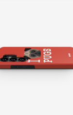 Samsung Galaxy S26 Ultra Tough Case – I Love Pugs - View 3