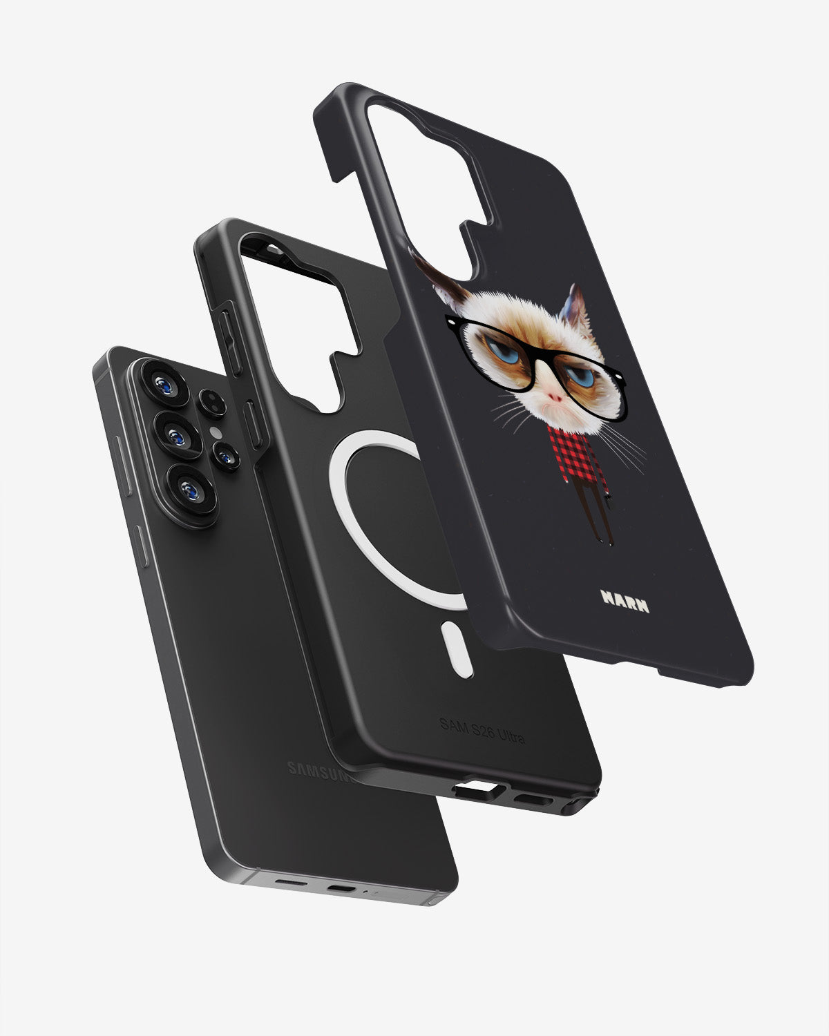 Samsung Galaxy S26 Ultra Tough Case – Hipster Cat - View 2