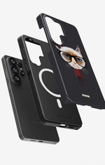 Samsung Galaxy S26 Ultra Tough Case – Hipster Cat - View 2