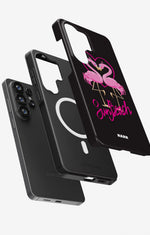 Samsung Galaxy S26 Ultra Tough Case – Beach Flamingo - View 2