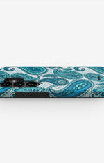 Samsung Galaxy S26 Ultra Tough Case – Turquoise Paisley - View 3