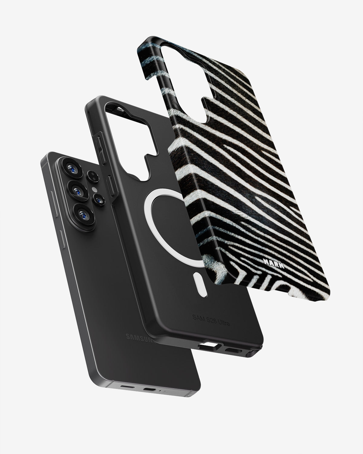 Samsung Galaxy S26 Ultra Tough Case – Zebra Stripe - View 2