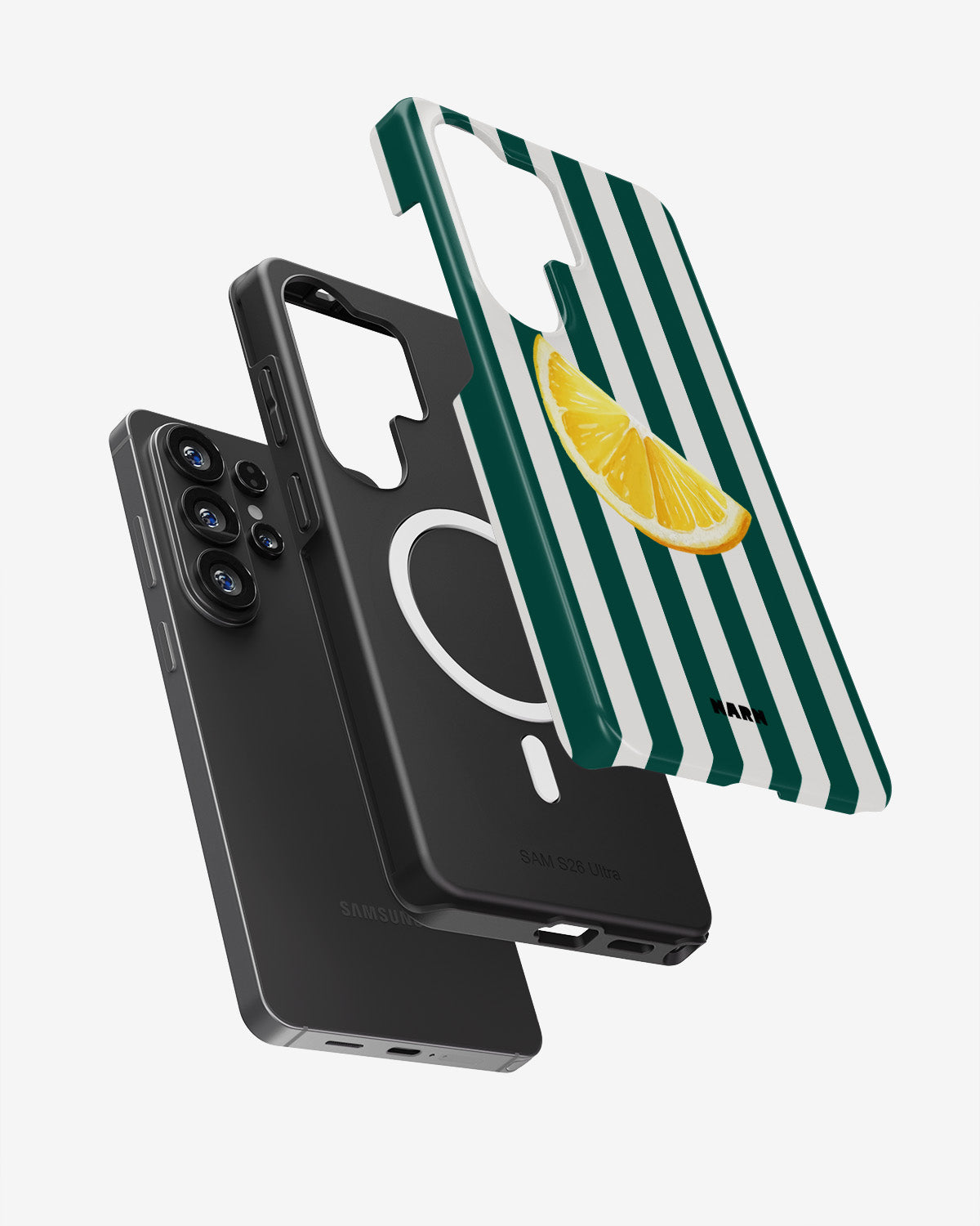 Samsung Galaxy S26 Ultra Tough Case – Lemon Stripes - View 2