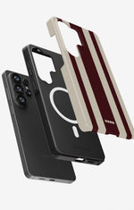 Samsung Galaxy S26 Ultra Tough Case – Bordeaux Stripe - View 2