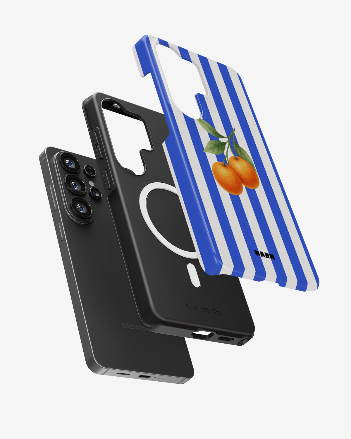 Samsung Galaxy S26 Ultra Tough Case – Orange Stripes - View 2