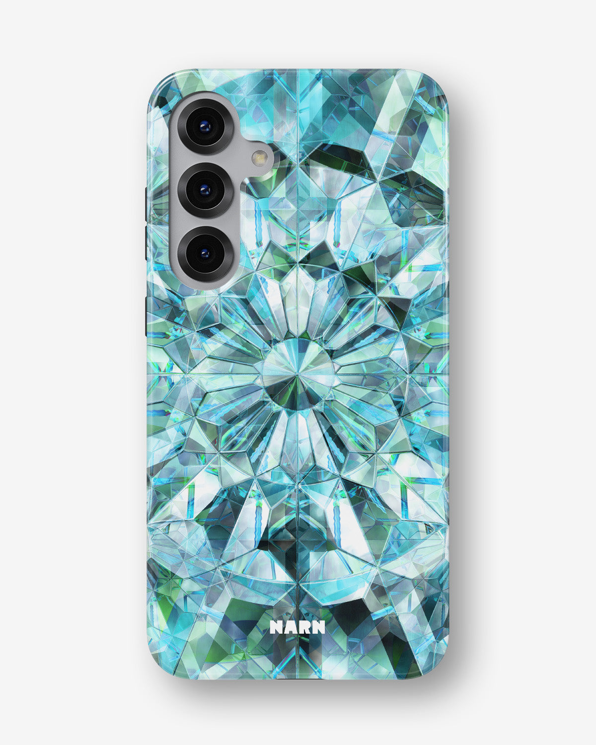 Samsung Galaxy S25 FE Tough Case – Green Crystals - View 1