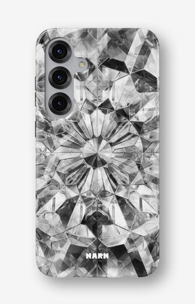 Samsung Galaxy S25 FE Tough Case – Grey Crystals - View 1