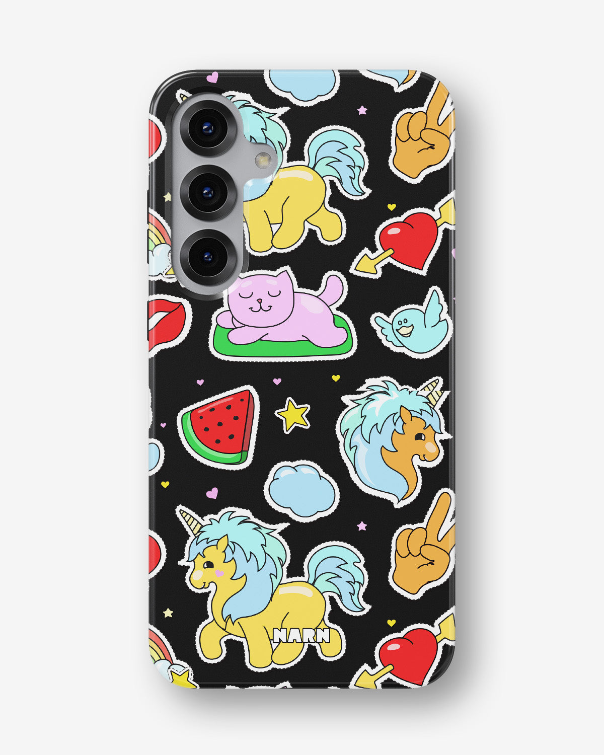 Samsung Galaxy S25 FE Tough Case – Cute Stickers - View 1