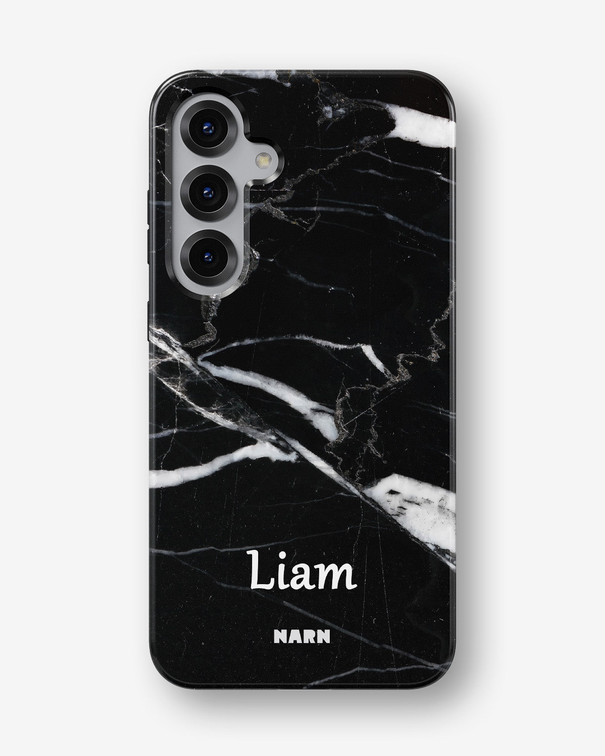 Samsung Galaxy S25 FE Tough Case – Custom - Black Marble - View 1