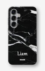 Samsung Galaxy S25 FE Tough Case – Custom - Black Marble - View 1