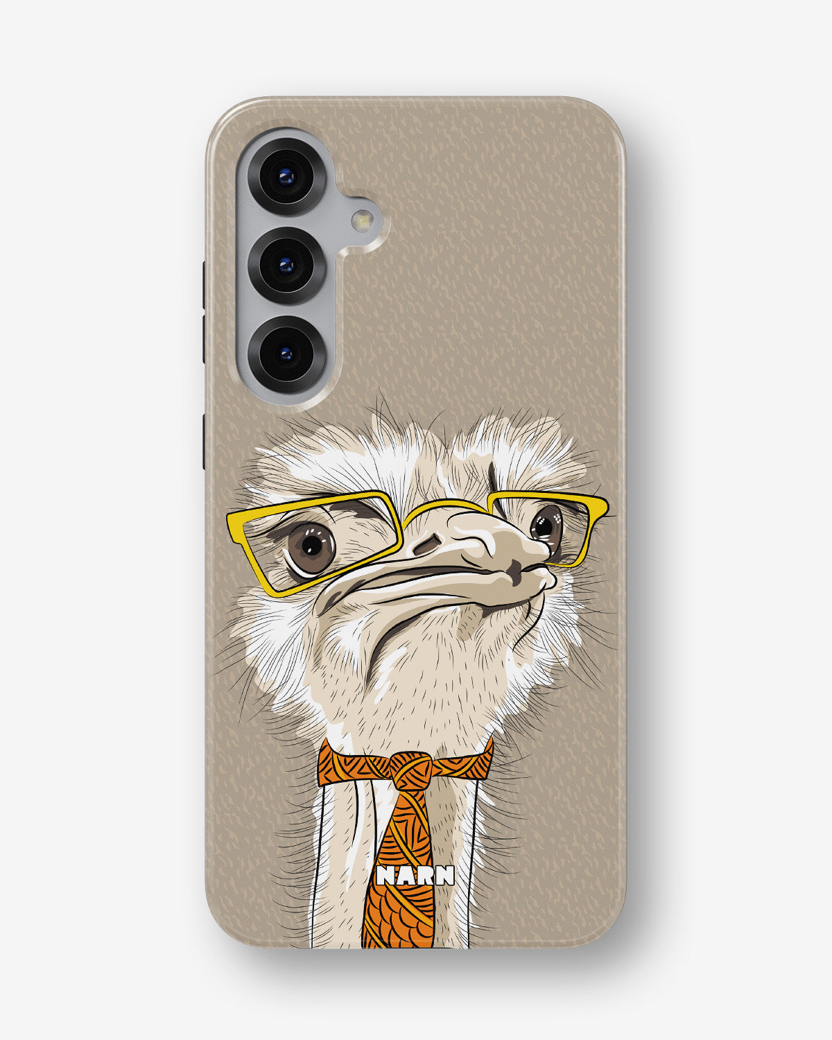 Samsung Galaxy S25 FE Tough Case – Hipster Ostrich - View 1