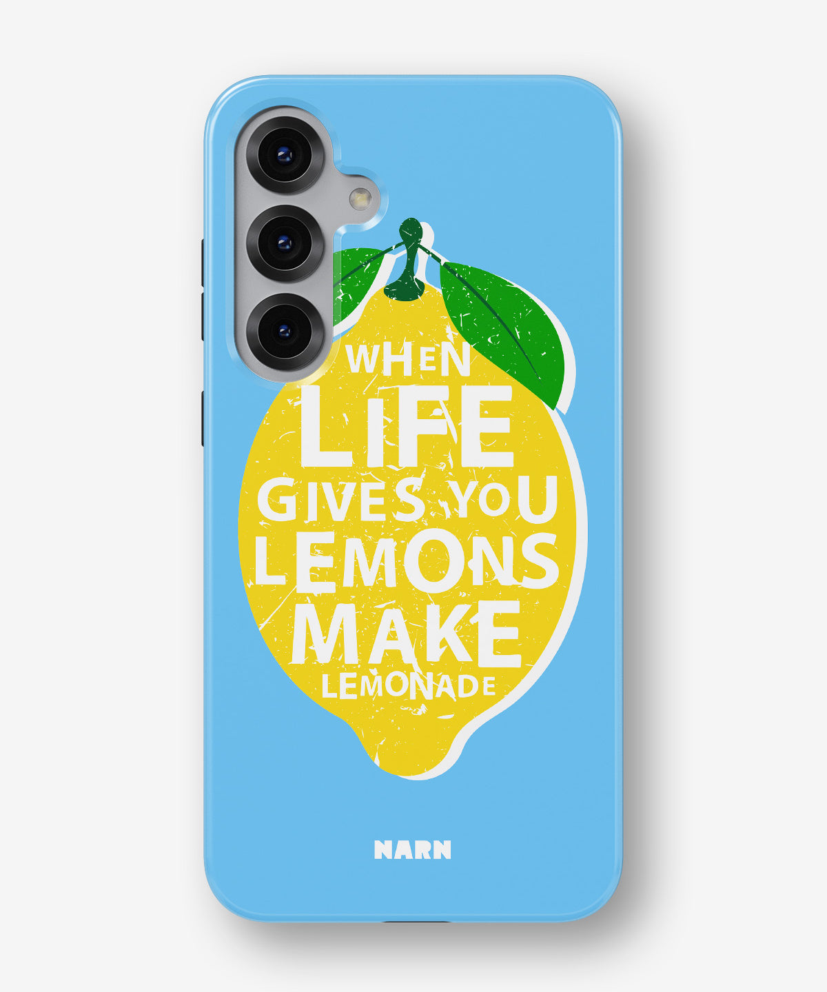 Samsung Galaxy S25 FE Tough Case – Lemon Quote - View 1