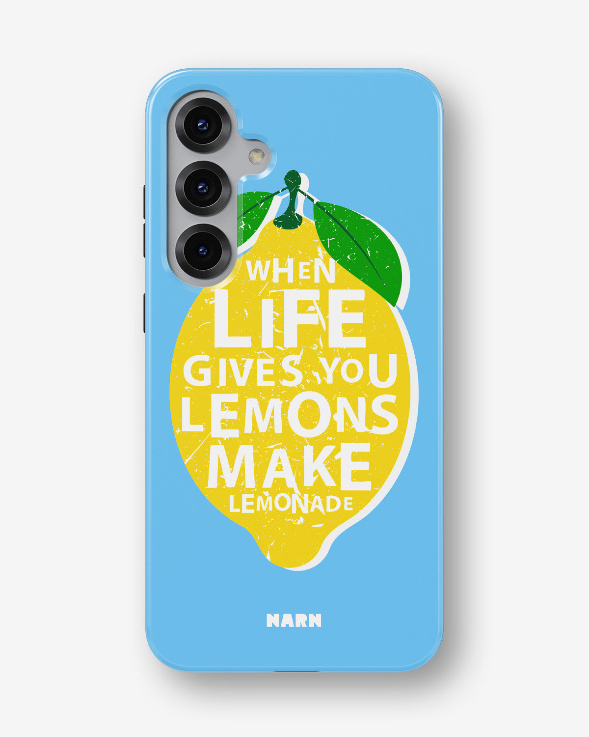 Samsung Galaxy S25 FE Tough Case – Lemon Quote - View 1