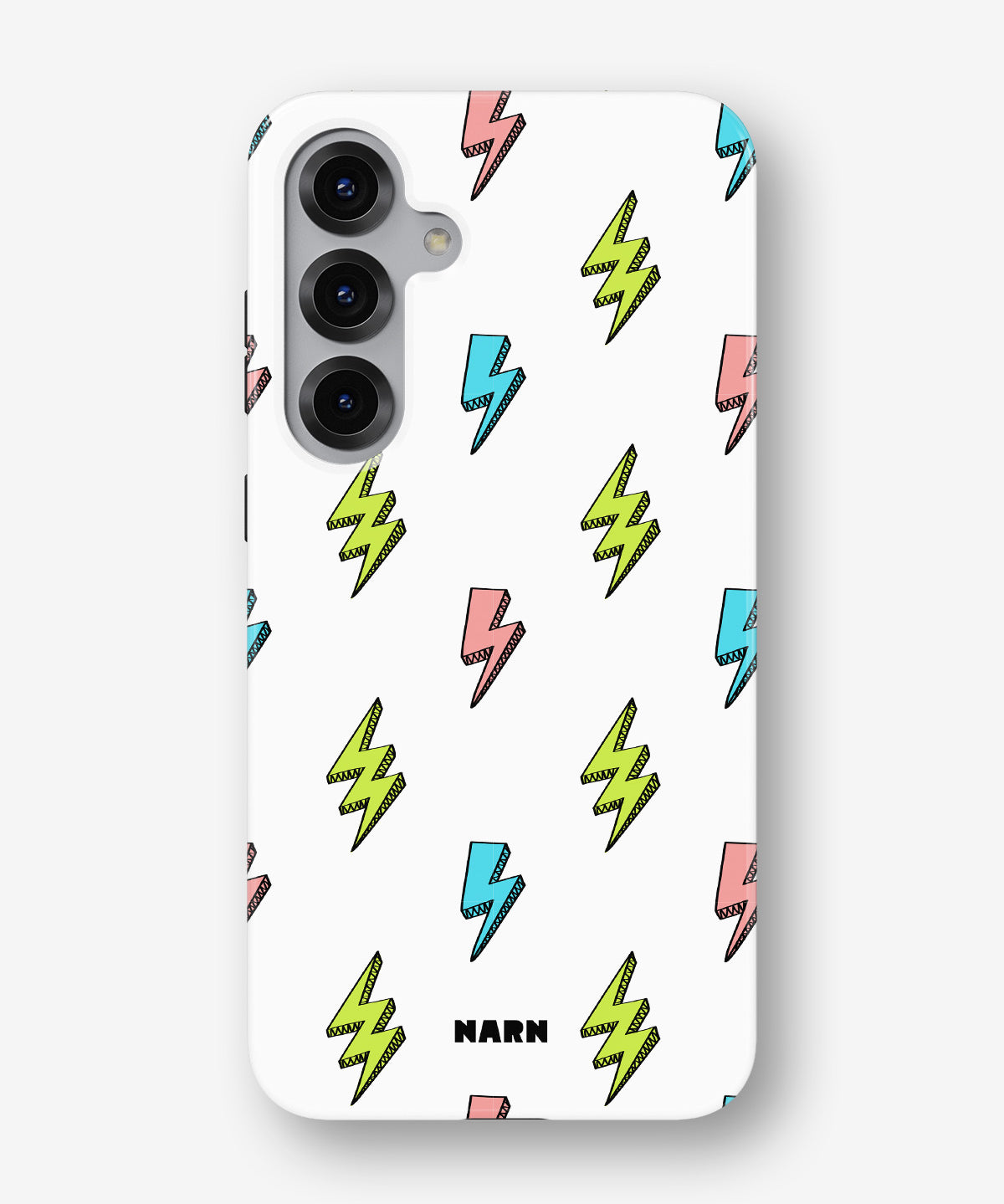 Samsung Galaxy S25 FE Tough Case – Lightning Bolts - View 1