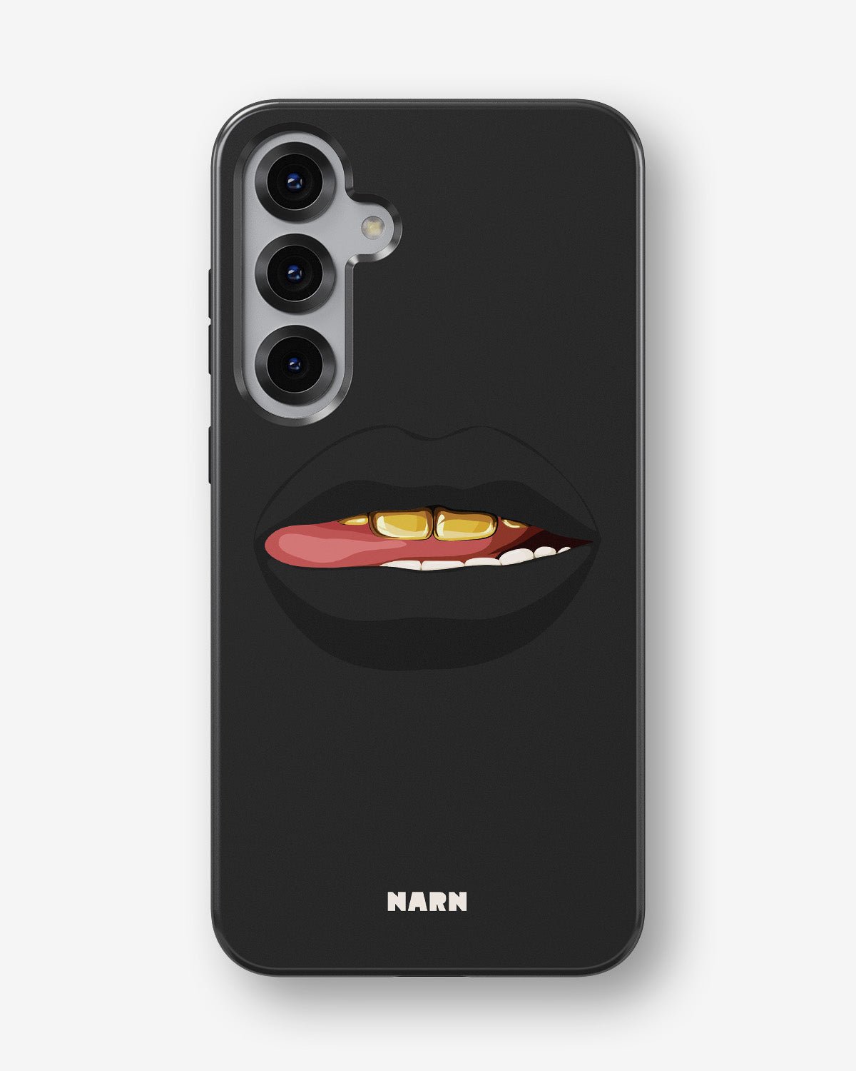 Samsung Galaxy S25 FE Tough Case – Golden Lips - View 1