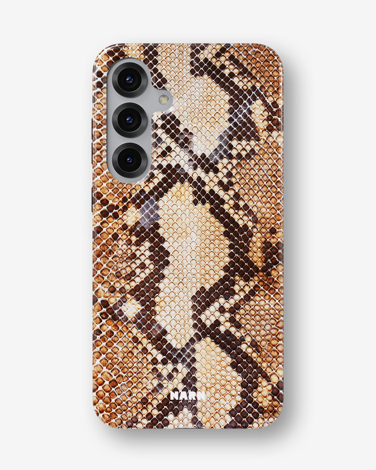 Samsung Galaxy S25 FE Tough Case – Brown Snakeskin - View 1